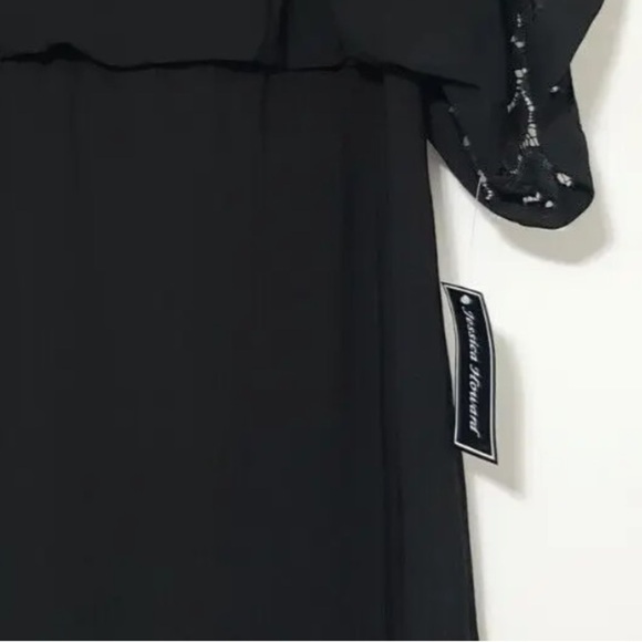 JESSICA HOWARD Womens Lace Solid Elbow Sleeve Boat Neck Knee Length dress size 8 - Picture 14 of 14